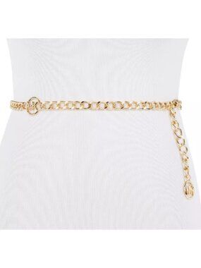 Metal Gold Tone Chain Belt NWT by Michael Kors